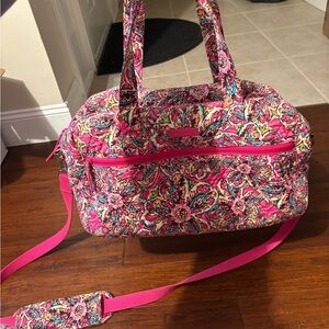 Vera Bradley Pink Floral Travel Bag